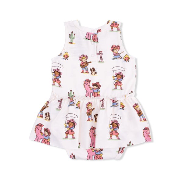 Vintage Cowgirls Bodysuit with Skirt