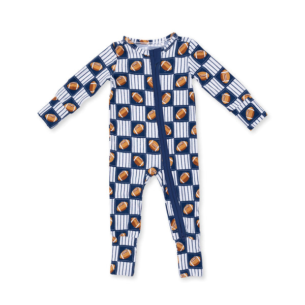 Football Patchwork  Convertible Romper