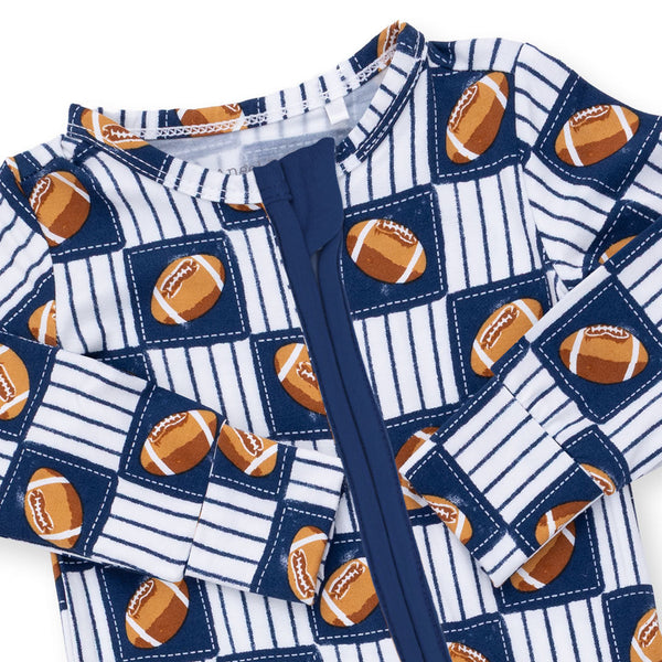 Football Patchwork  Convertible Romper