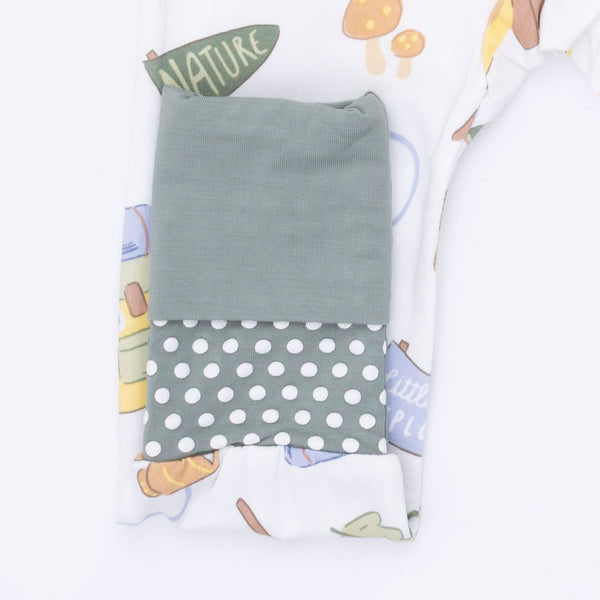 Camping Blue  Convertible Romper