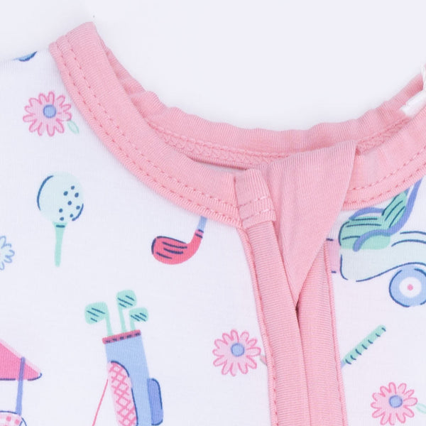 Golf Carts And Flowers Convertible Romper