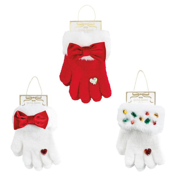 Christmas Glitzy Gloves