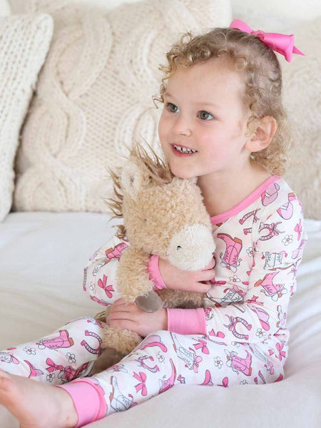 Rodeo Dreams Pink 2 Piece Pajama Set