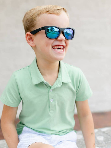 Polarized Kid and Baby Navigator Sunglasses-JET BLACK