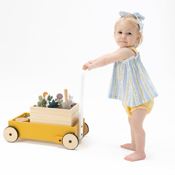 Odalys Floral Stripe Top with Bows and Ruffle Leg Bloomer
