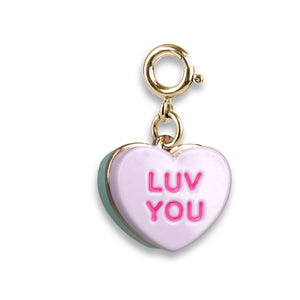 Gold Candy Heart Charm