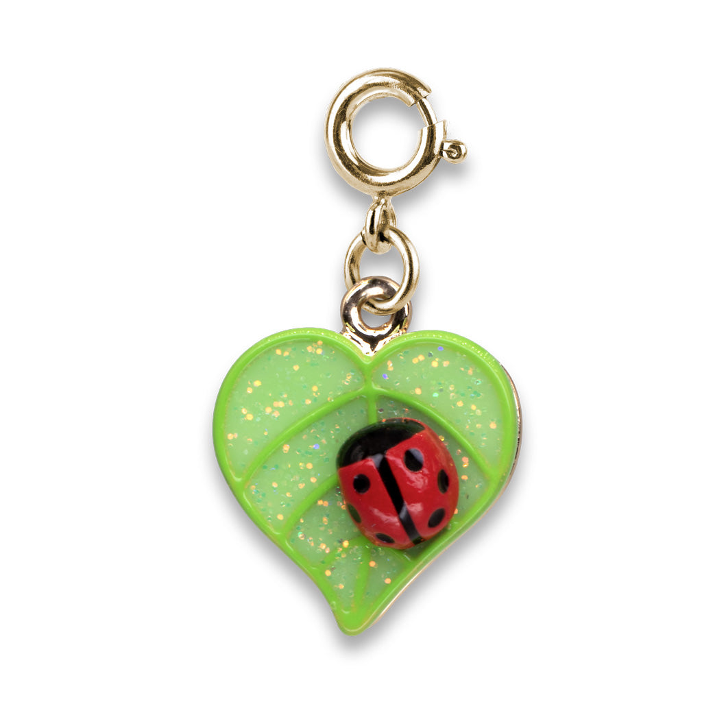 Charm It Gold Glitter Little Ladybug Charm