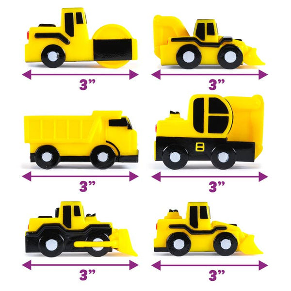 Construction Trucks Mold Free Bath Toys