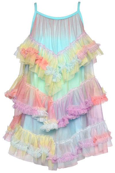 3 Tiered Ruffle Rainbow Tutu Dress