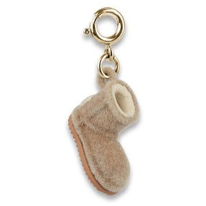 Charm It Gold Furry Bootie Charm