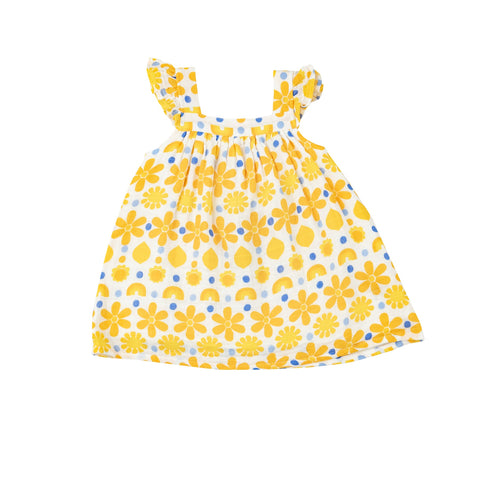 Sunny Lemon Geo Dress