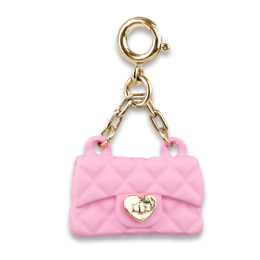 Charm It Gold Pink Purse Charm