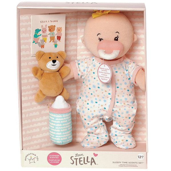 Love, Stella Sleepy Time Set Peach Doll with Blonde Tuft