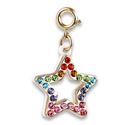 Charm It Gold Rainbow Sparkle Star