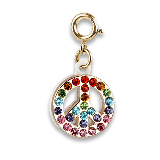 Charm It Gold Rainbow Sparkle Peace