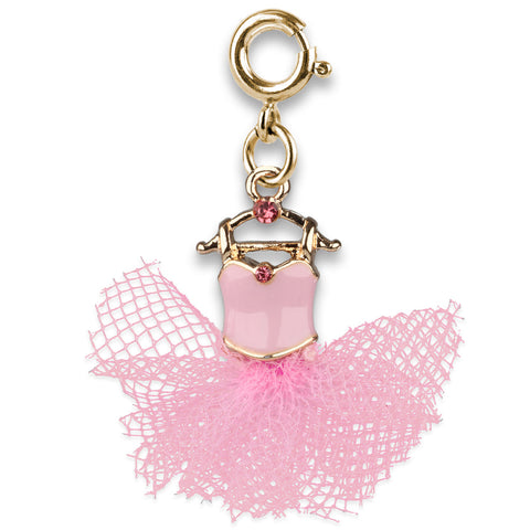 Charm It Gold Ballet Tutu Charm