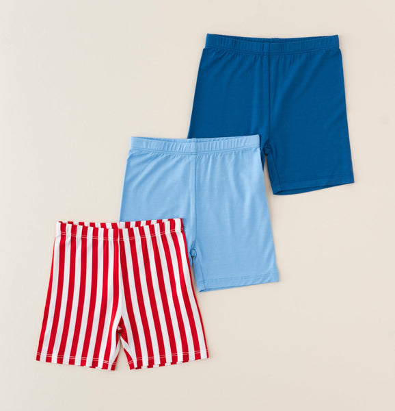 Patriotic Biker Short Set