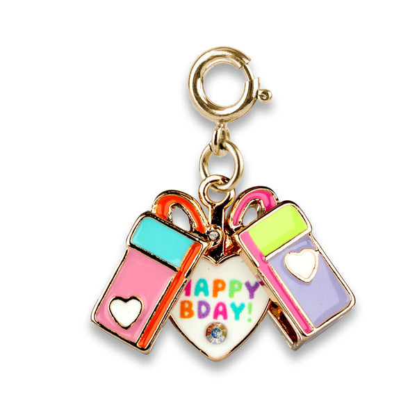 Charm It Gold Surprise Inside B-Day Gift Charm