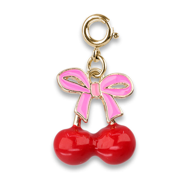 Charm It Gold Cherries Charm