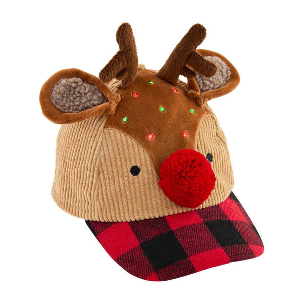 REINDEER CHRISTMAS LIGHT UP HAT