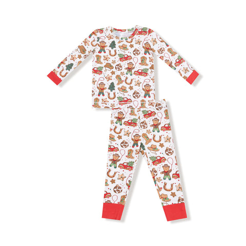 Cowboy Christmas 2 Piece Pajama Set