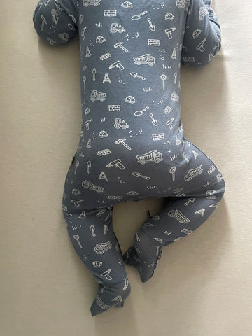 Construction Convertible PJ Romper