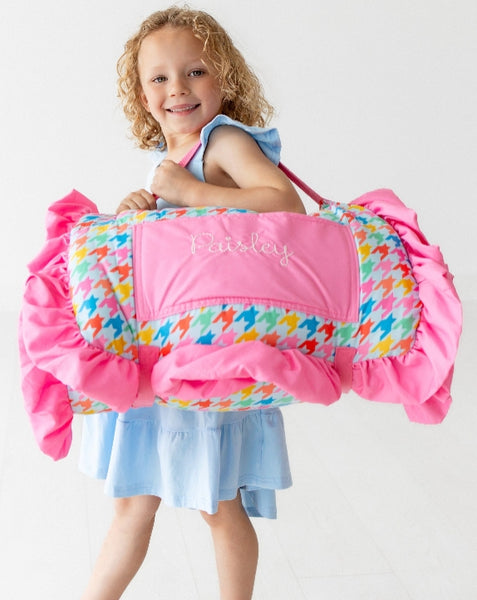Sugar Bee Preschool Nap Mat - Girls Houndstooth
