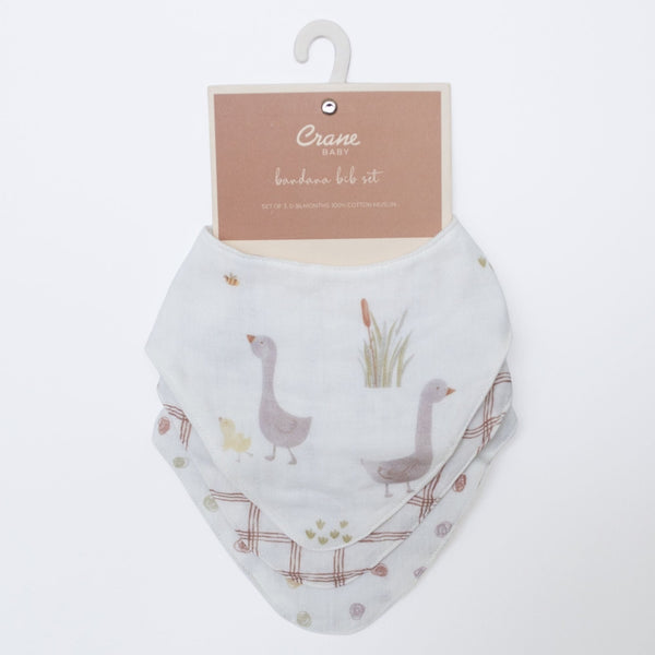 Charlie 3-pc. Farmhouse Goose Bib Set