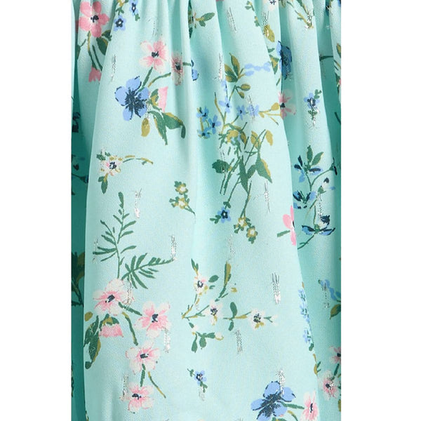 Mint Ruffle Smocked Tiered Dress