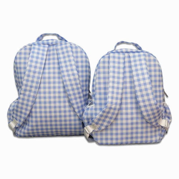 Sugar Bee Backpack - Boys Blue Gingham