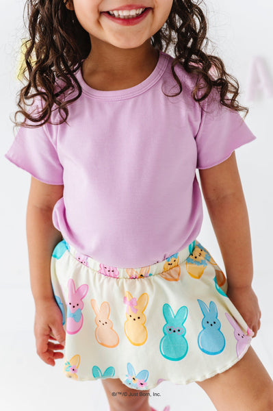 Lavender Lettuce Hem Top