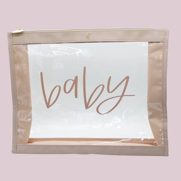 Large Baby Organizer Travel Pouch - Taupe