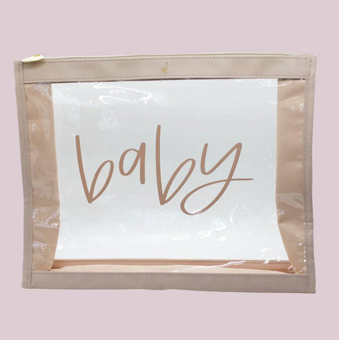 Large Baby Organizer Travel Pouch - Taupe