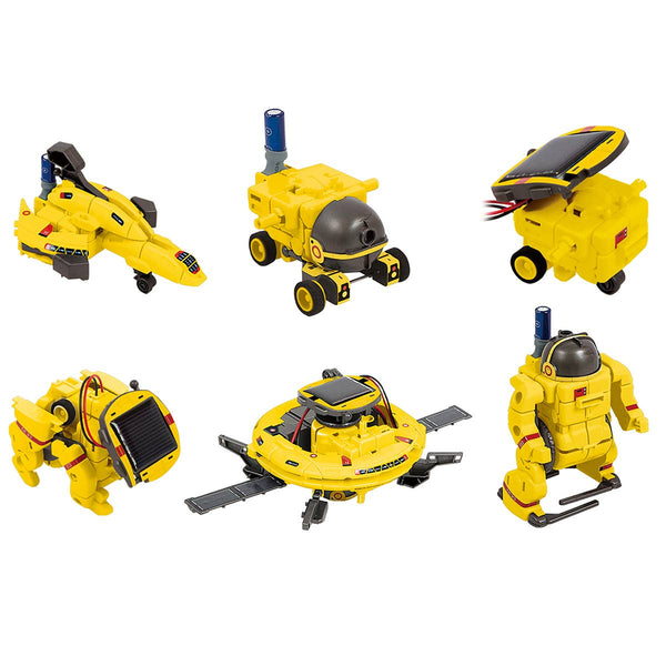 PicassoTiles 6-in-1 Stem Kids Solar Powered Ufo Robot Kit
