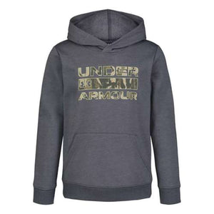 UA Painted Camo Logo Hoodie-Castlerock