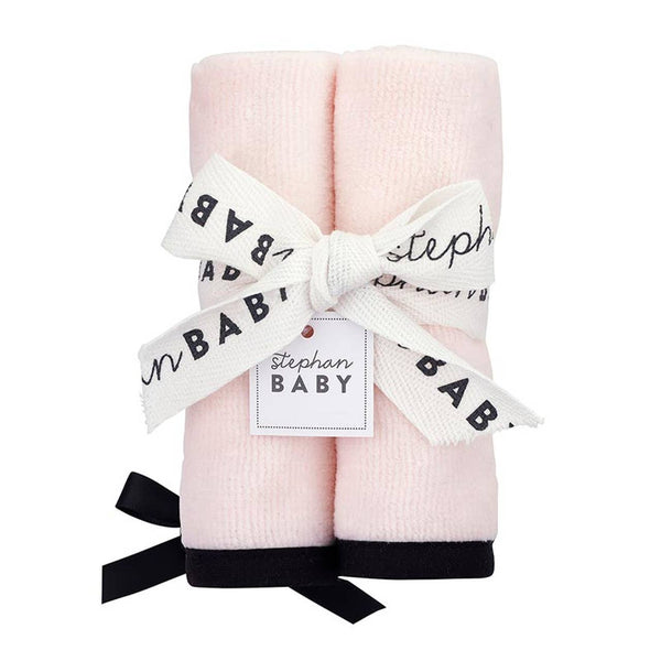 Washcloth Set - Blush Bow