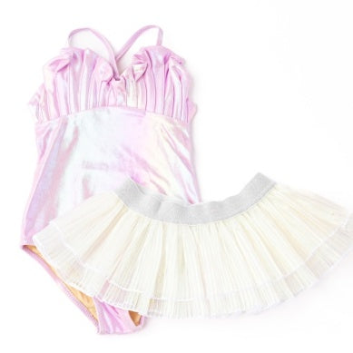 Lilac Metallic One Piece and Tutu