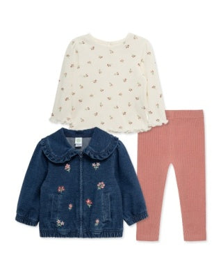 Floral Jacket 3 Piece Set
