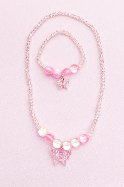 GP Boutique Holo Pink Crystal Necklace - 90420