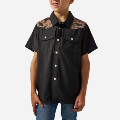 Black Gauge Camo Deer Season Performance Western Shirt