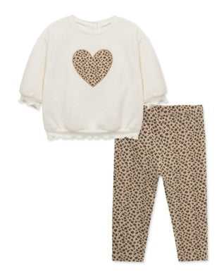 Leopard Heart 2 Piece Set