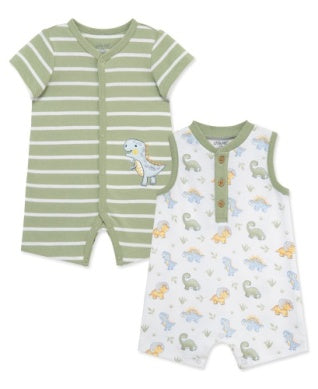 Dino 2 Pack Rompers
