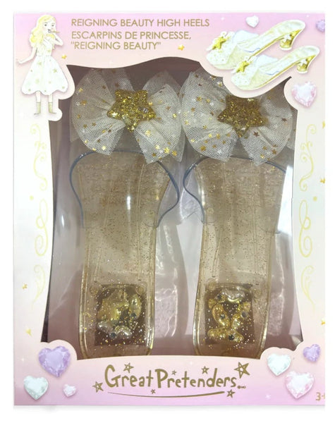 Reigning Beauty Gold High Heels 18805
