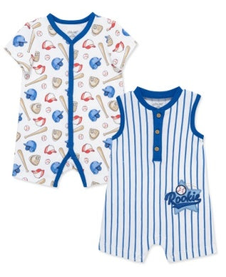 Baseball 2 Pack Rompers