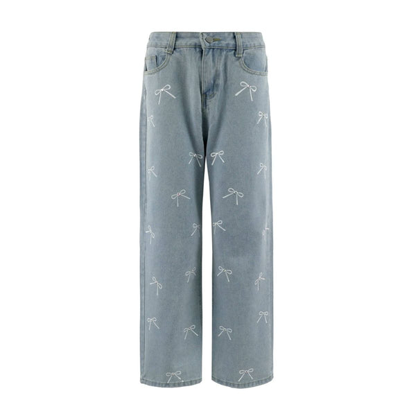 Crystal Bows Jeans