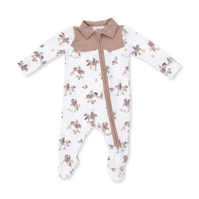 Horse Wrangler - Cowboy 2 Way Zipper Footie