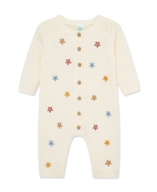 Fun Floral Classic Sweater Romper