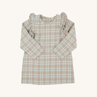 Ruehling Ruffle Dress - Woven Yarn Henry Clay Houndstooth