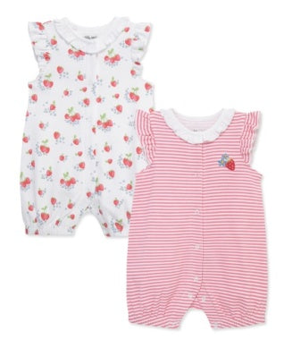 Strawberries 2 Pack Rompers