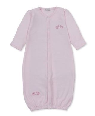 Gingham Rockers Converter Gown-Pink
